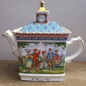 🔥Vintage Sadler " Round of Golf" Teapot Made in England